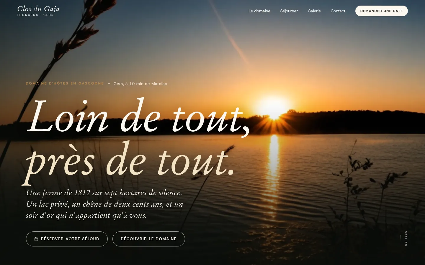 Refonte d'un domaine de réception