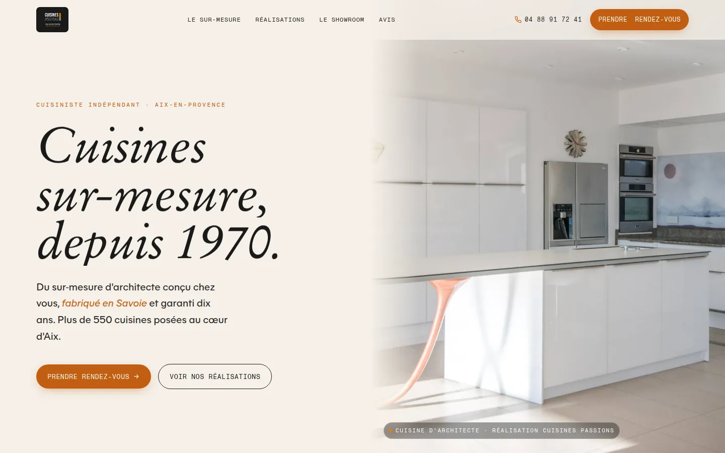 Refonte d'un cuisiniste